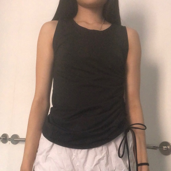 Athleta black tank with side string - Picture 5 of 9